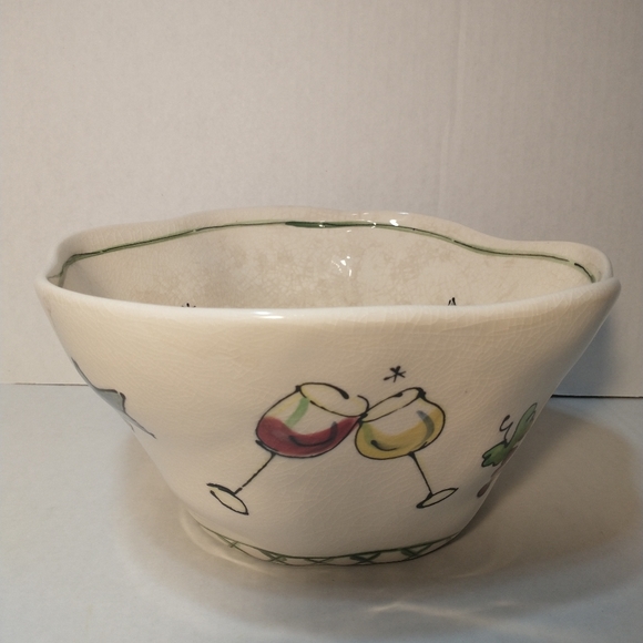 Julia Junkin PAPA Serving Bowl-CERTIFIED INTERNATIONAL  10" ROUND - Picture 2 of 15